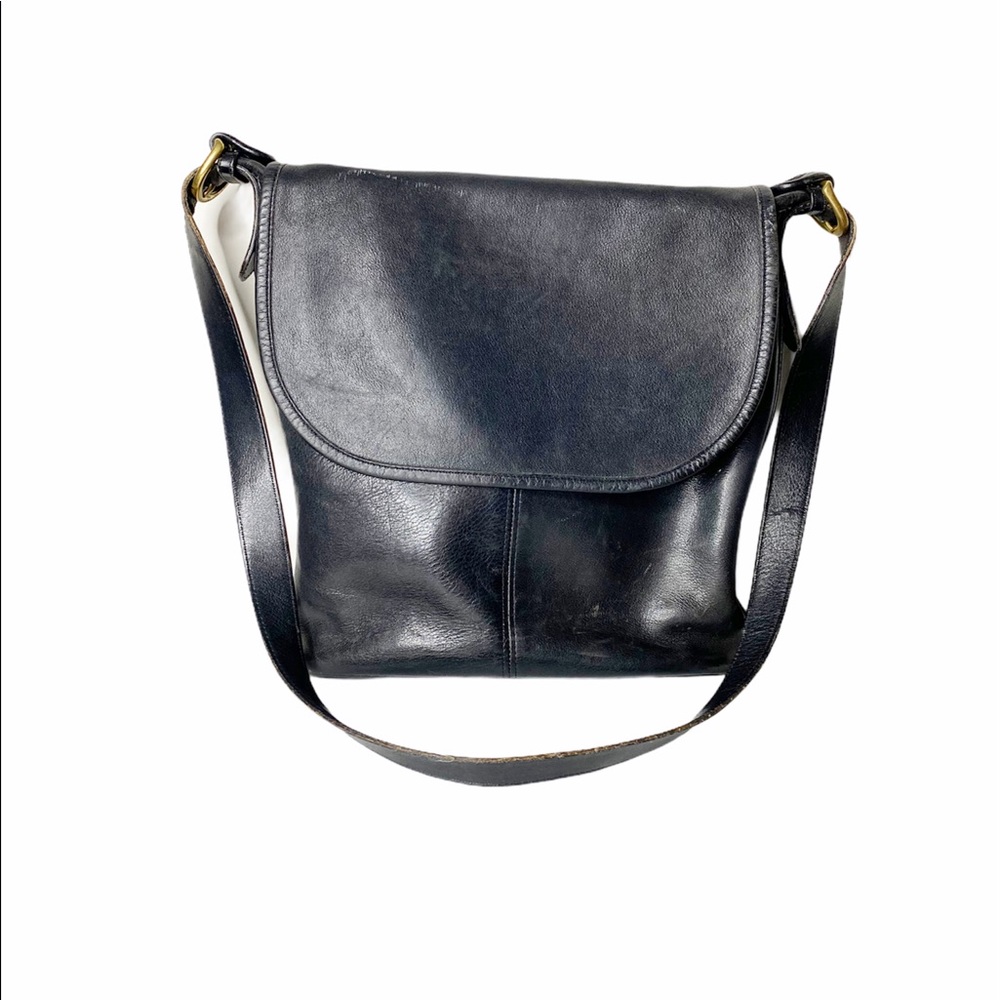 COACH Leather Flap VTG 90's Whitney Bucket Bag